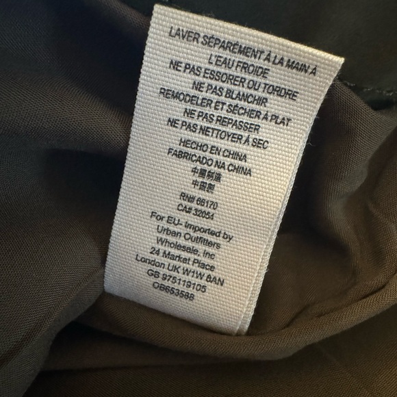 Free People Chestnut brown/ olive faux leather Skirt size 12 - Picture 5 of 15